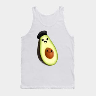 avocado faces (french) Tank Top